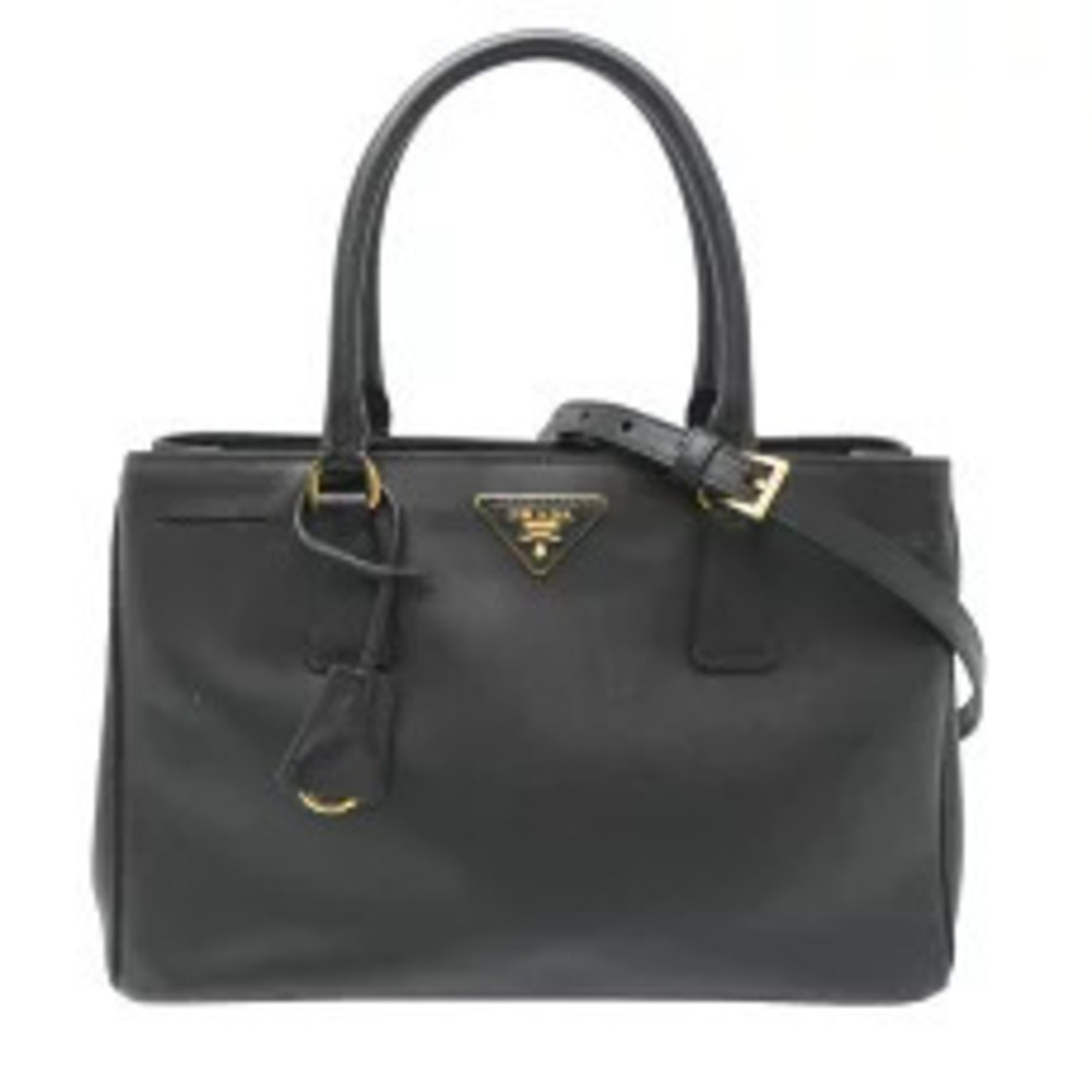 Prada Galleria Handbag Saffiano Leather Nero Black